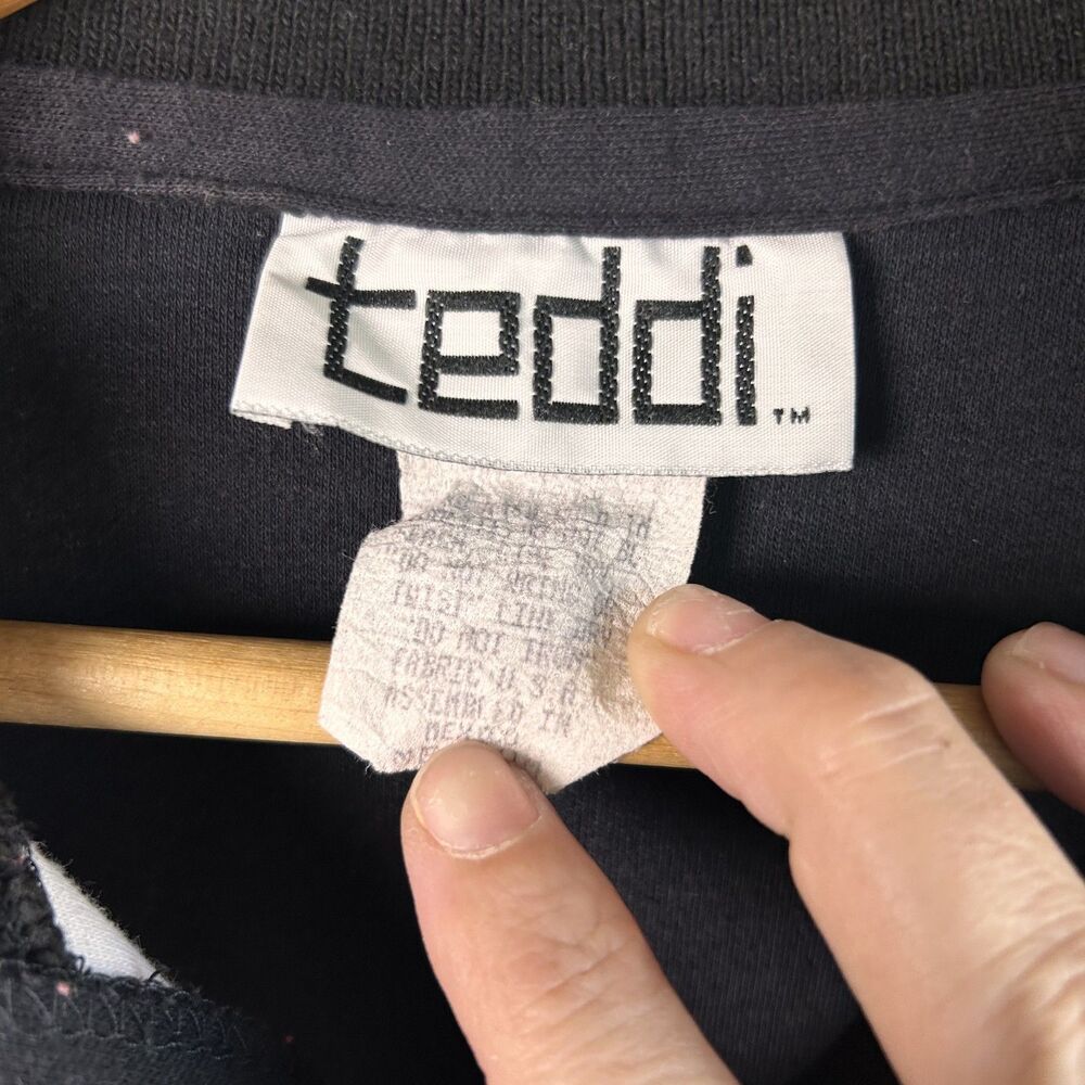 Rare Vintage 80s Funky Design Teddi Sweatshirt - Picture 6 of 8